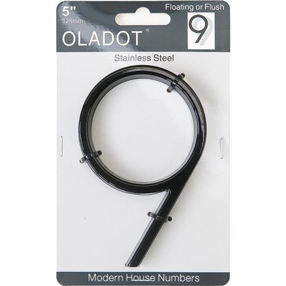 5"Stainless Steel Floating House Number,Metal Modern House Numbers,Mailbox Decor - Picture 3 of 6